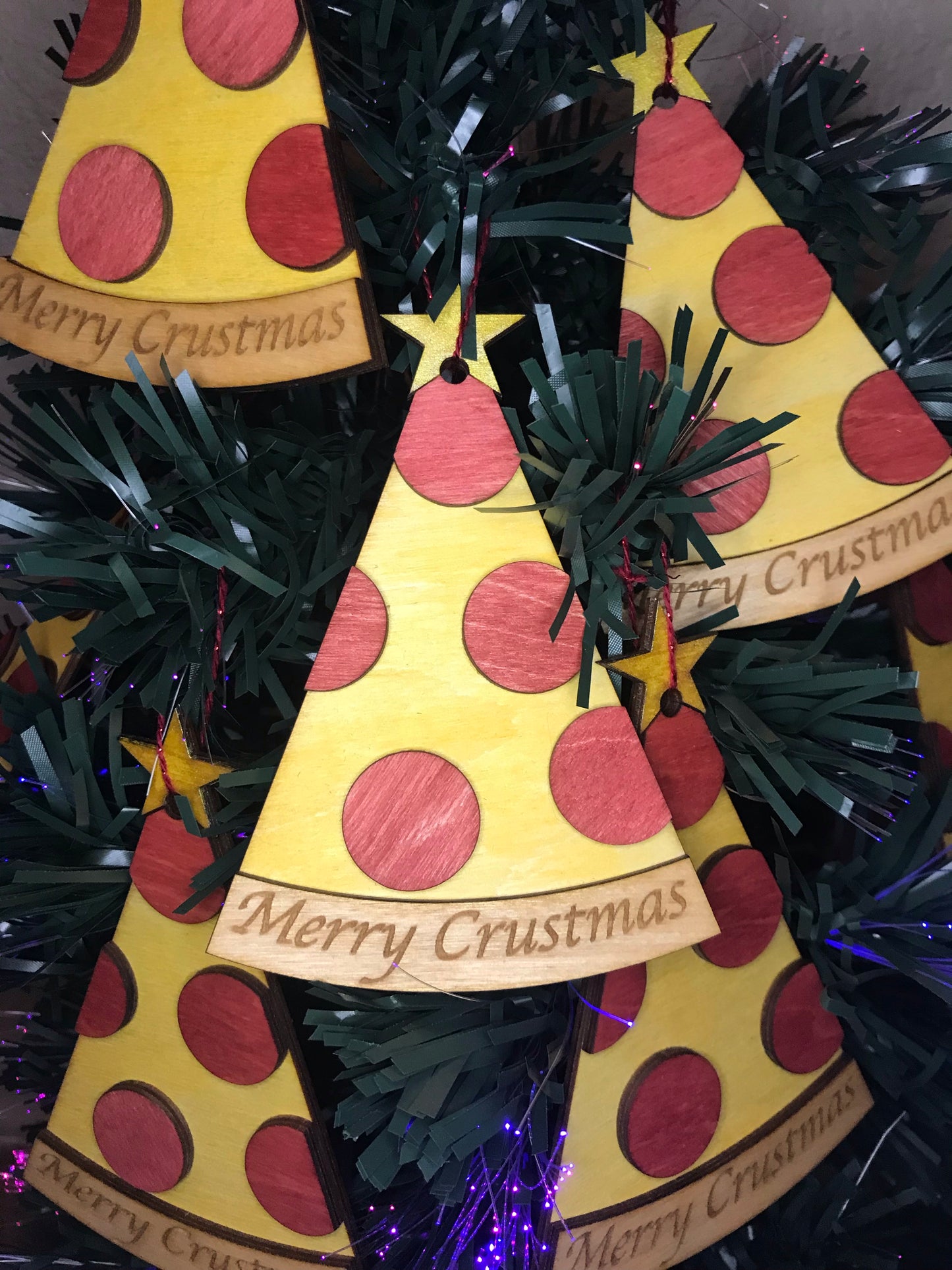 “Merry Crustmas” Pizza Ornament