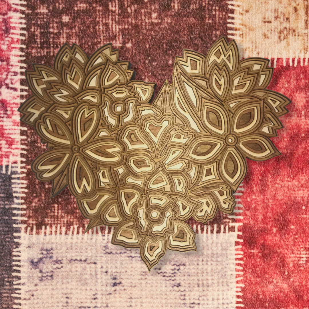 Floral Heart - 10"x12"